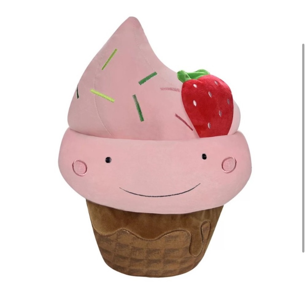 Strawberry Ice Cream Cone Dessert Squishy Throw Pillow The Big One Kohls